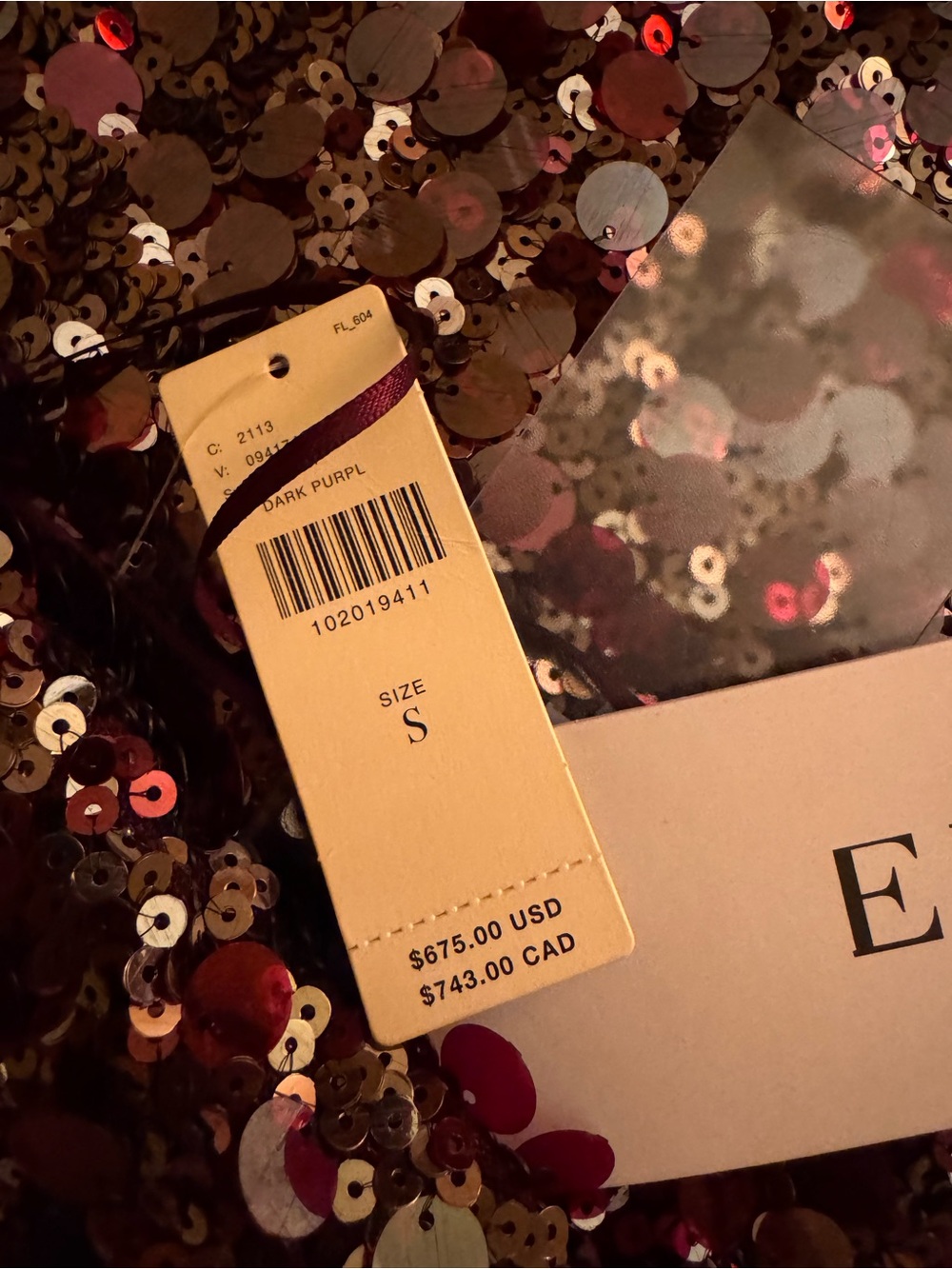 NWT Helsi Louisa Mock-Neck Halter Stretch
Sequin Maxi Dress - Picture 5 of 5
